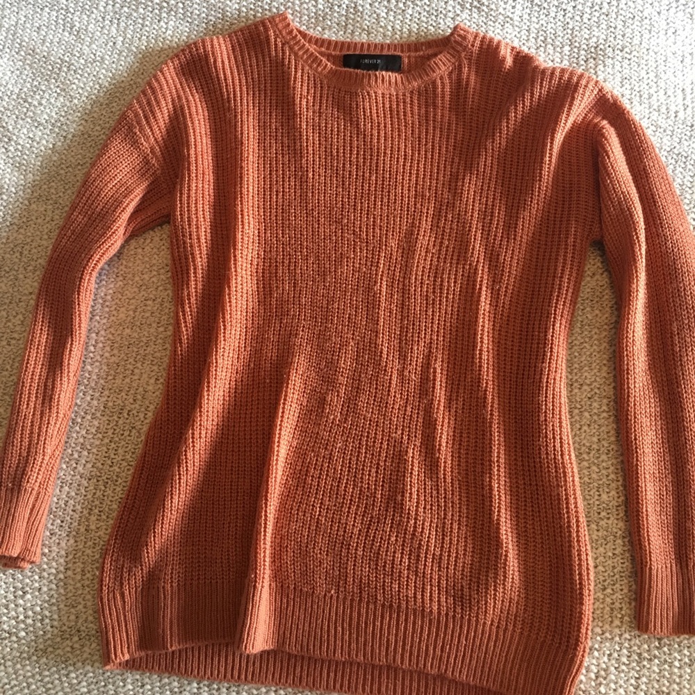 Knitted Soft Orange Sweater